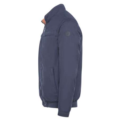 Blouson marine et orange réversible coupe droite col camionneur - Image 3