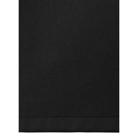 Robe longue noire unie pourvue d'une coupe cintrée et d'un col v - Image 8