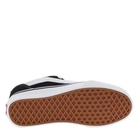 Baskets basses Knu Skool en cuir noires avec une forme large et des lacets plats - Image 6