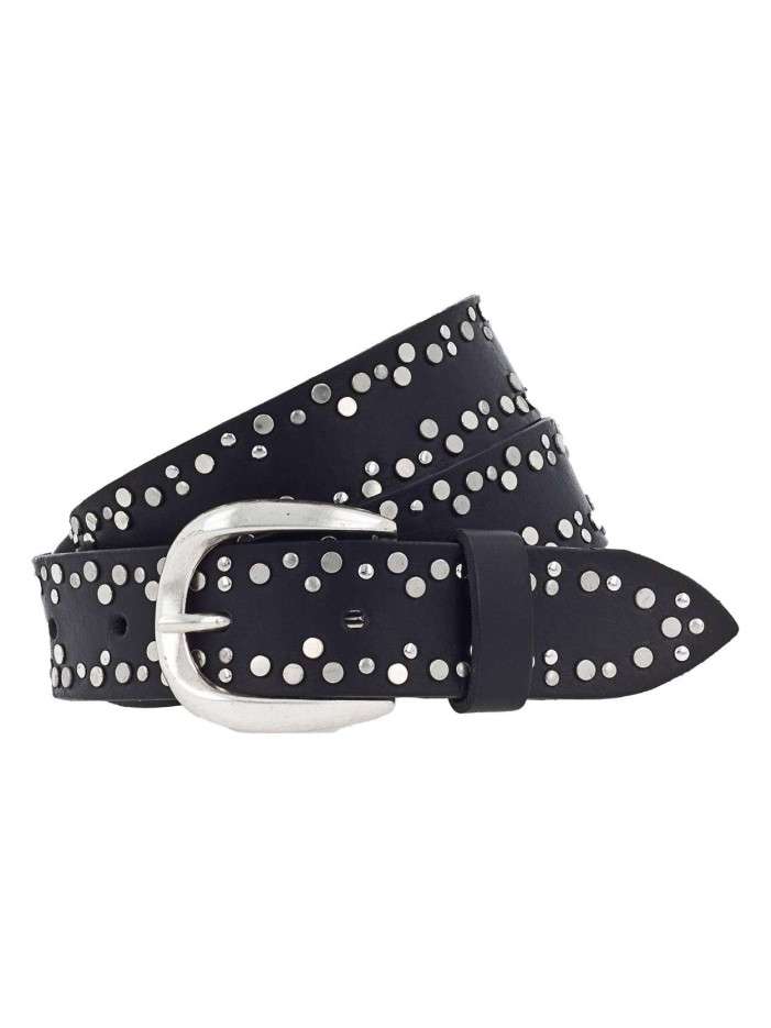 Ceinture noire cloutée avec...