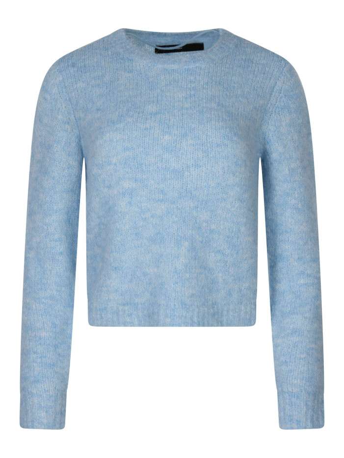 Pull bleu uni avec une...