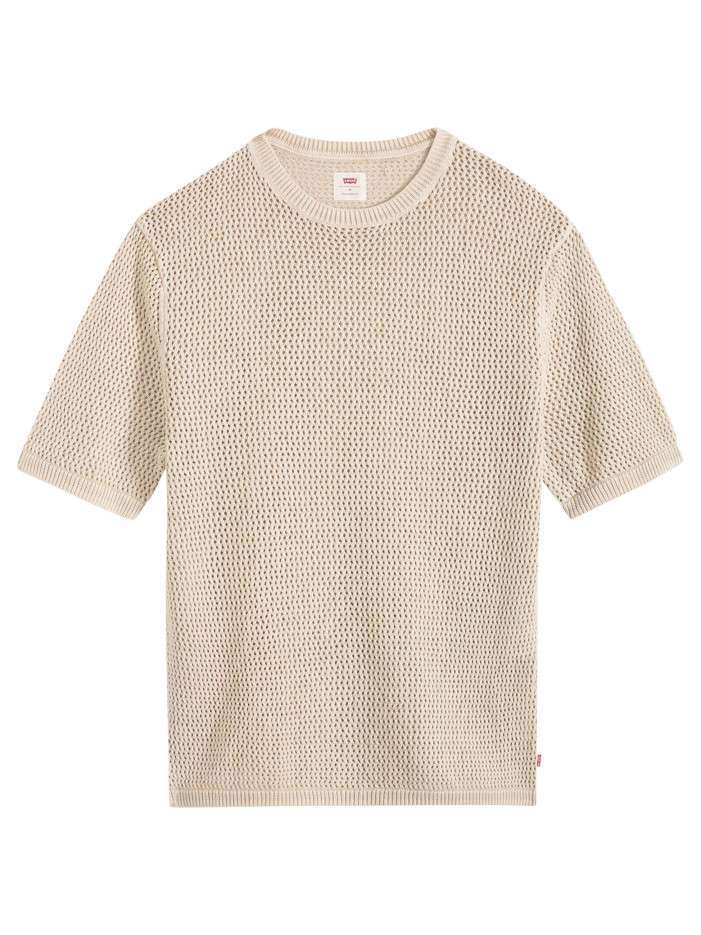 T-shirt en coton écru uni...