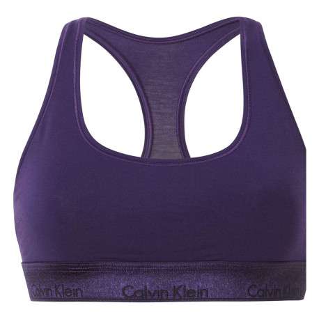 Brassière violette pour femme unie - Image 3