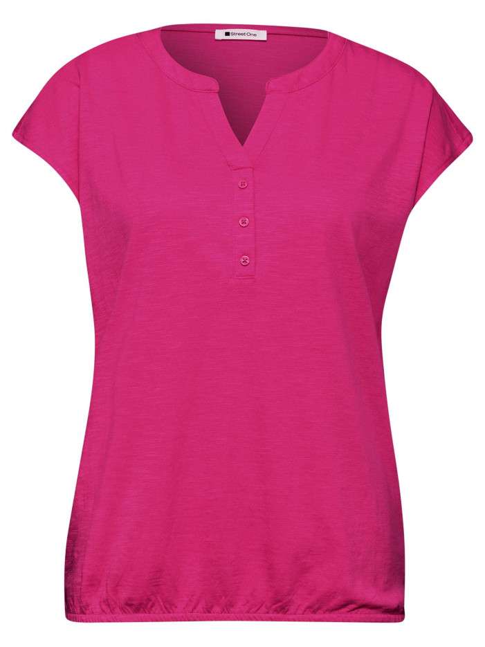 T-shirt fuchsia uni avec...