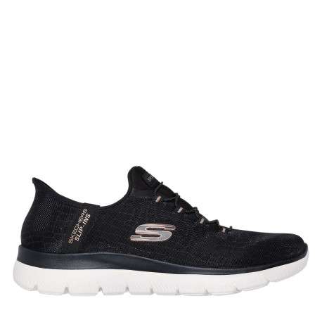 Baskets running noires à semelle plate et avec une fermeture slip-on - Image 2