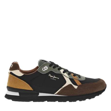 Baskets de running à talon plat avec un intérieur en cuir marron - Image 2