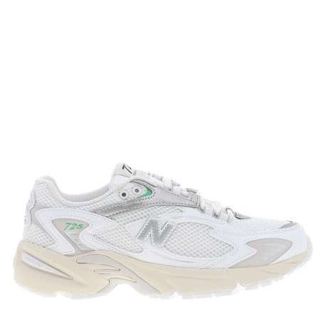 Baskets multisport blanches à talon plat en mesh sur le pourtour - Image 2
