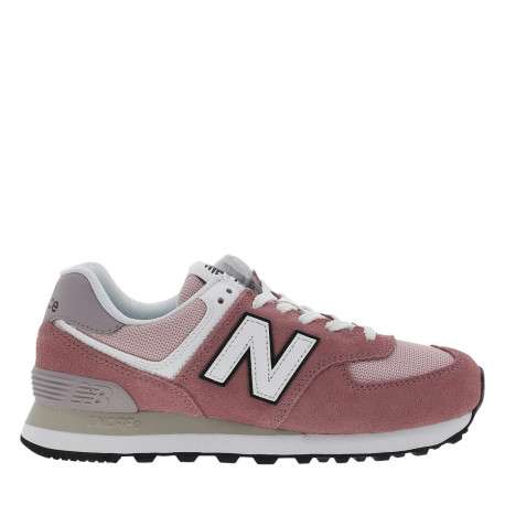 Baskets running roses à talon plat avec empiècement nubuck sur le pourtour - Image 2