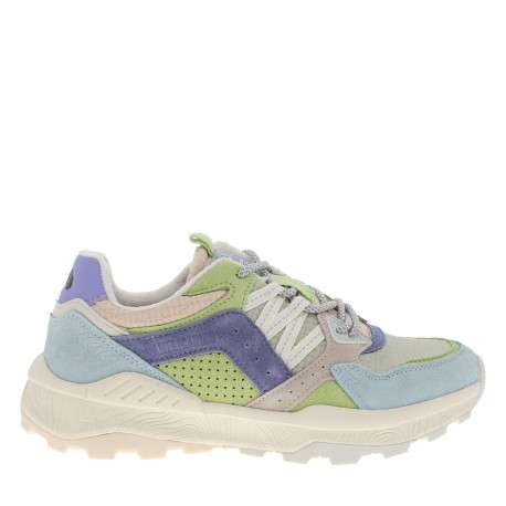 Baskets running roses en cuir avec un talon plat et des lacets - Image 2