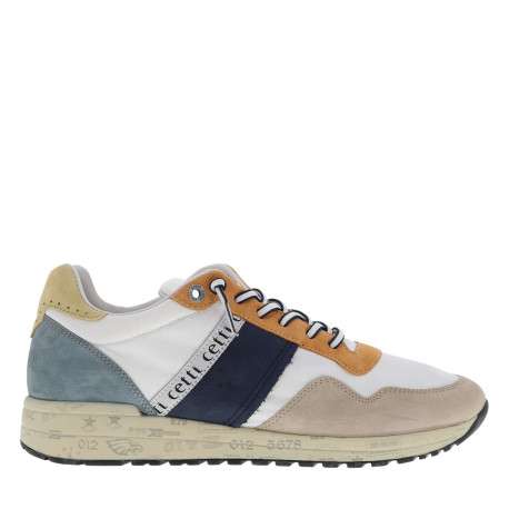 Baskets running en cuir multicolores avec des motifs sur la semelle - Image 2