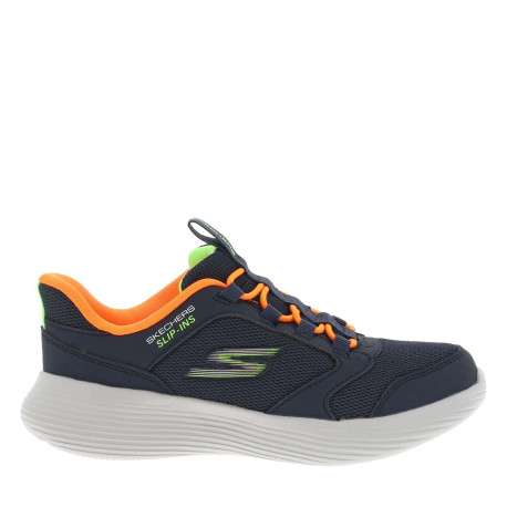 Baskets de running bleues à talon plat avec une fermeture slip-on - Image 2