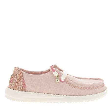 Mocassins roses avec un talon plat et une fermeture à slip-on - Image 2