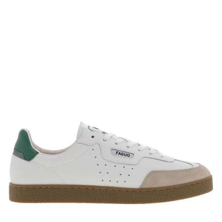Tennis Lumbo en cuir blanches avec un patch de la marque sur la languette - Image 2
