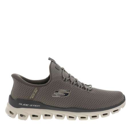 Baskets running brunes avec une semelle plate et une fermeture slip-on - Image 2