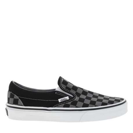 Baskets skate noires en cuir à talon plat avec des soufflets élastiqués - Image 2