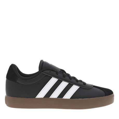 Tennis en cuir noires avec un talon plat et fermeture à lacets - Image 2