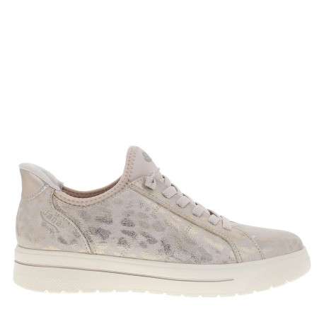 Tennis roses à motif avec un talon plat et des lacets élastiqués - Image 2