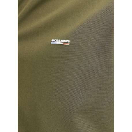 Blouson kaki uni avec un col à capuche et pourvu de 2 poches zippées - Image 2