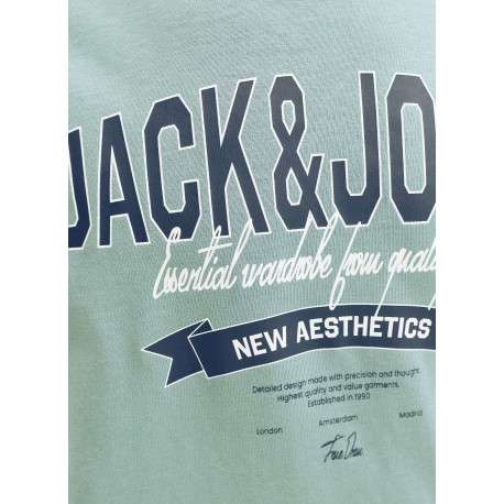 T-shirt en coton biologique bleu orné d'un imprimé de la marque - Image 2