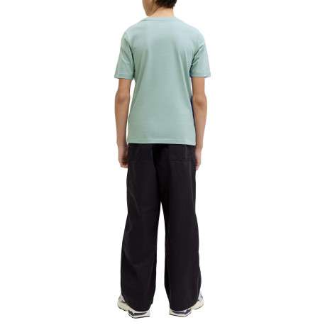 T-shirt en coton biologique bleu orné d'un imprimé de la marque - Image 4