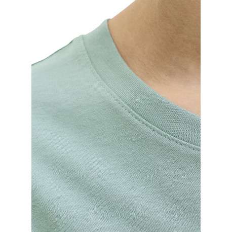 T-shirt en coton biologique bleu orné d'un imprimé de la marque - Image 5