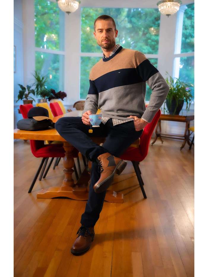Bottines en cuir cognac à...