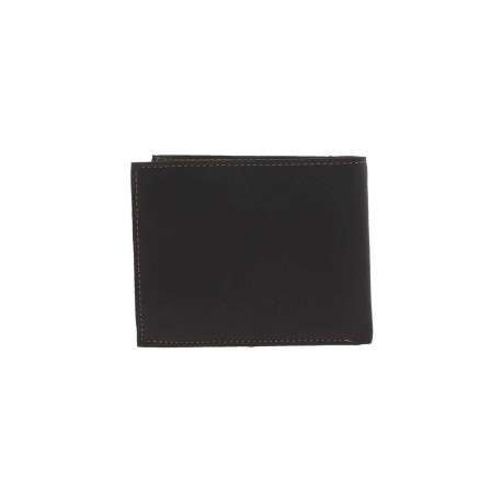 Portefeuille marron à rabat avec emplacements pour carte et poche monnaie - Image 5