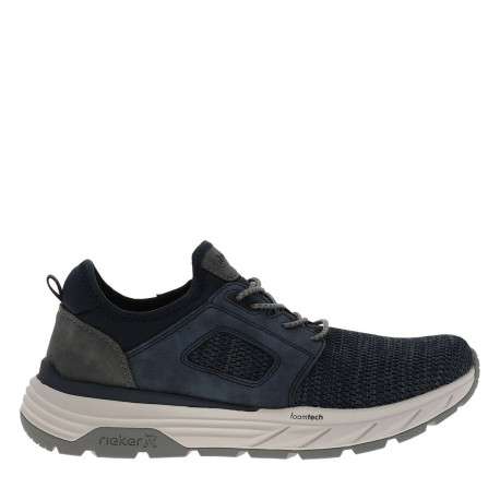 Sneakers bleu marine avec un talon plat et fermeture à slip-on - Image 2