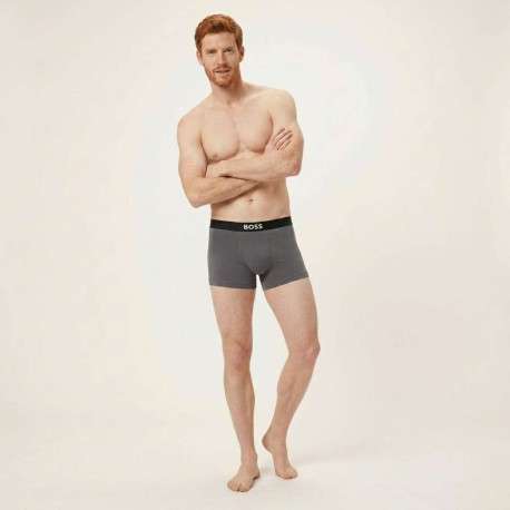 Lot de 3 boxers en coton multicolores pourvus d'une taille élastiquée - Image 4