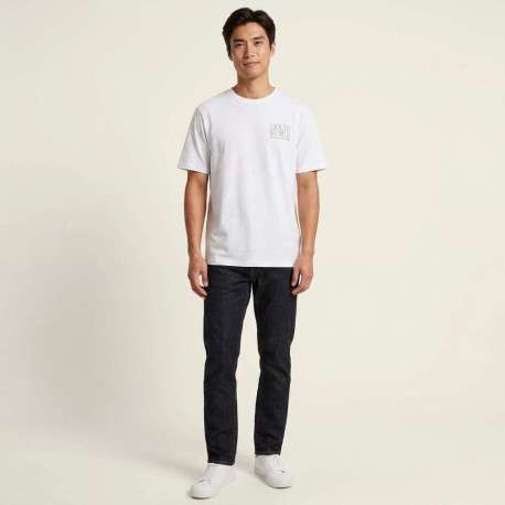 T-shirt en coton blanc imprimé avec un col rond et des manches courtes - Image 7