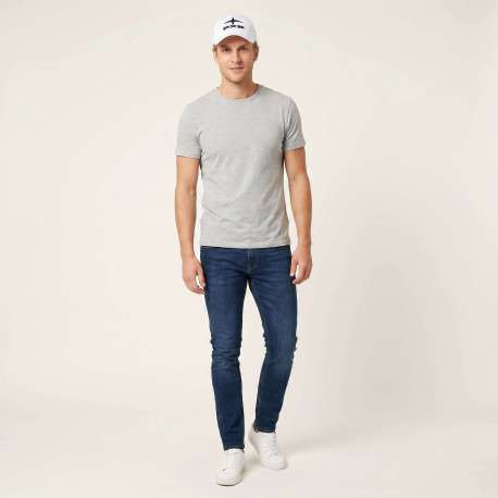 Casquette blanche uni avec une fermeture strapback à l'arrière - Image 6