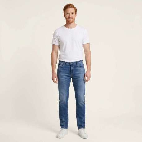 Jean 800/12 Jogg en coton bleu pourvu d’une coupe droite et de multiples poches - Image 4