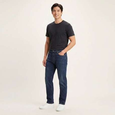 Jean 502 Taper B&T en coton brut uni pourvu de poches plaquées - Image 5