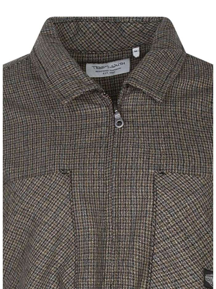 Chemise grise à carreaux...