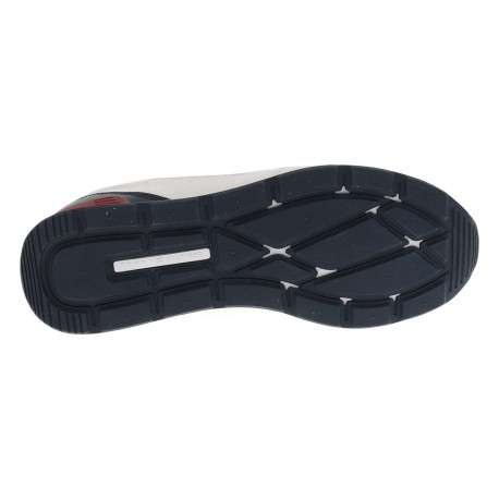 Baskets running blanches en cuir avec un talon plat et des lacets - Image 5