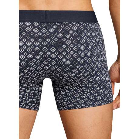 Lot de 3 boxers courts bleus en coton avec ceinture élastiquée - Image 11