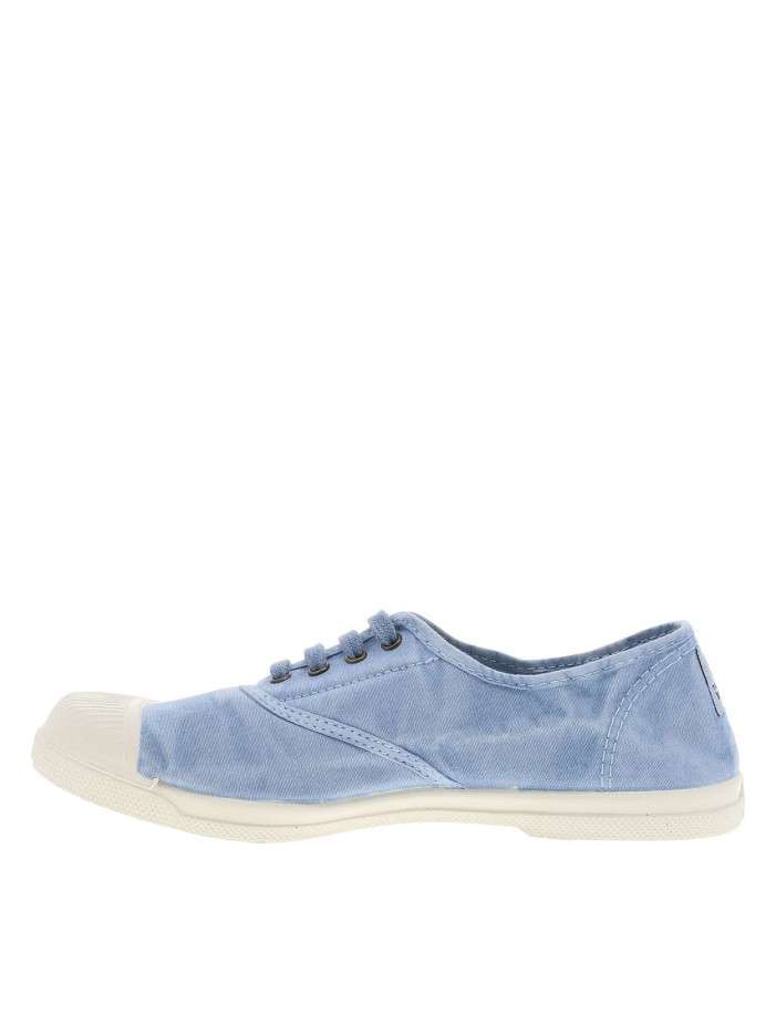 Tennis bleu ciel à talon...