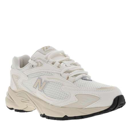 Baskets multisport 725 écrues à talon plat avec lacets ronds blancs - Image 3