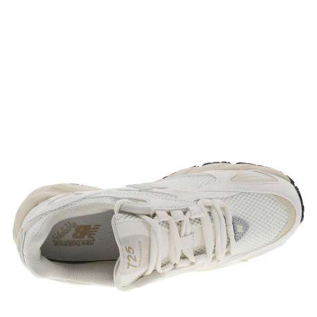 Baskets multisport 725 écrues à talon plat avec lacets ronds blancs - Image 4