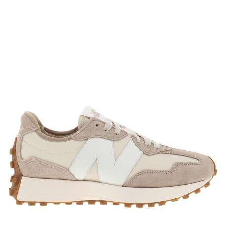 Baskets running beige avec un talon plat et une semelle crantée - Image 2