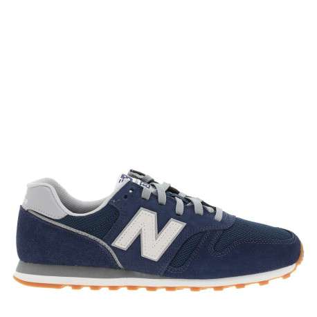 Baskets running 373 bleu marine avec un talon plat et un patch sur la languette - Image 2