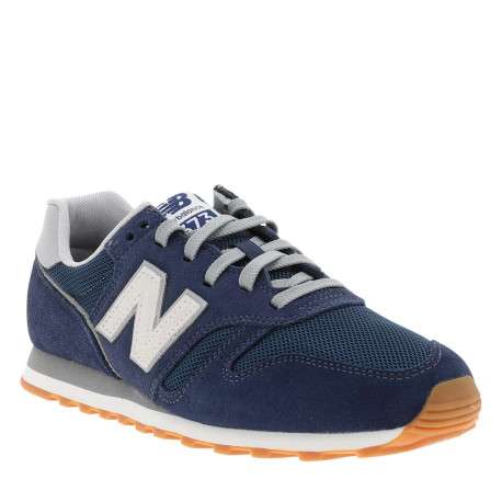 Baskets running 373 bleu marine avec un talon plat et un patch sur la languette - Image 3