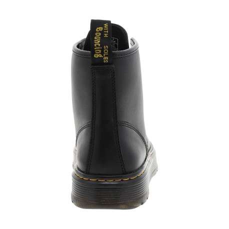 Bottines en cuir noires avec un talon plateau et des lacets ronds - Image 6
