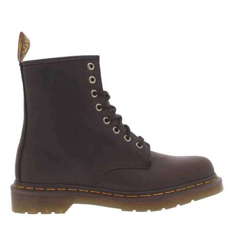 Bottines en cuir marron à talon décroché bas avec des lacets ronds - Image 16