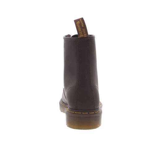 Bottines en cuir marron à talon décroché bas avec des lacets ronds - Image 17