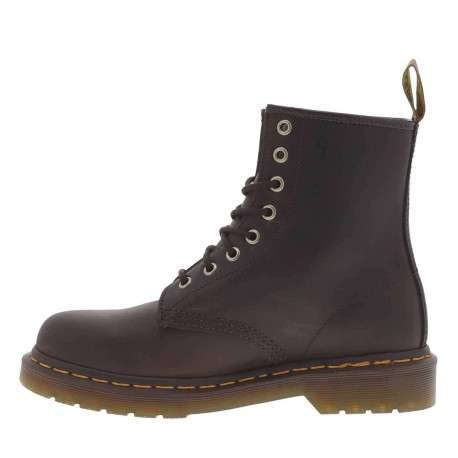 Bottines en cuir marron à talon décroché bas avec des lacets ronds - Image 18