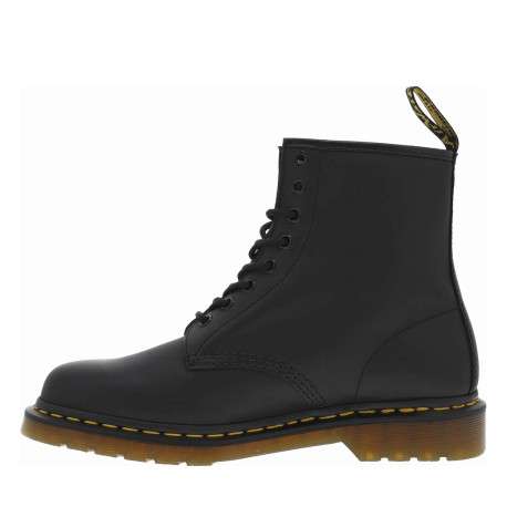 Bottines en cuir noires à talon décroché bas et à lacets ronds