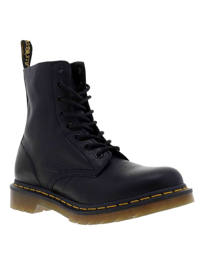 Bottines en cuir noires à...