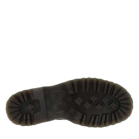 Boots en cuir noires à talon plateau avec un zip et revêtement en grains - Image 6