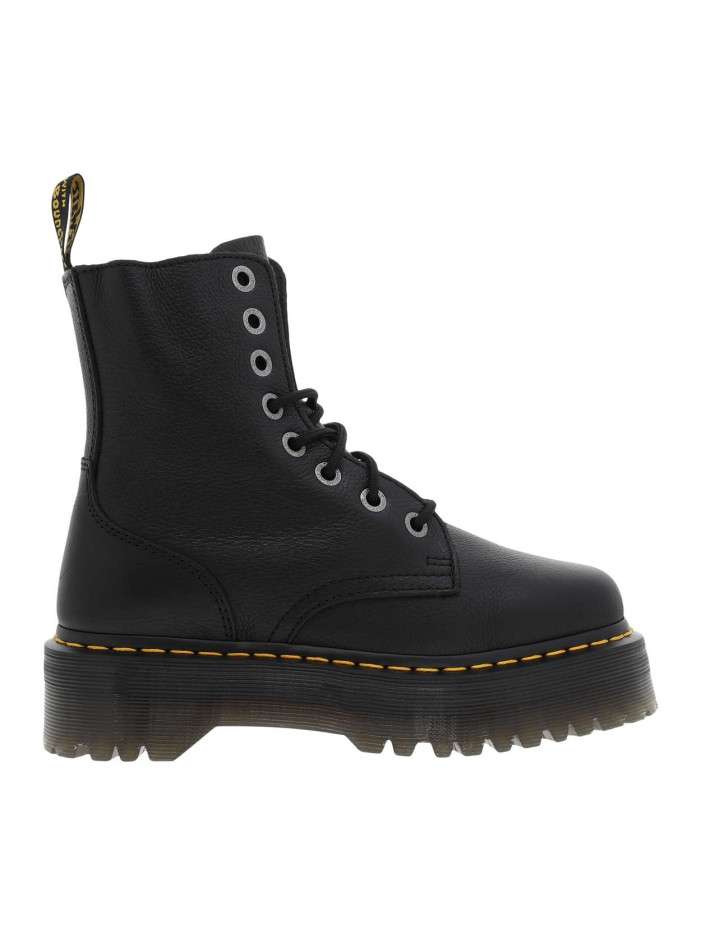 Bottines en cuir noires à...